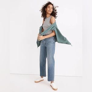 Madewell Perfect Vintage Wide Leg Crop in Montclare Wash